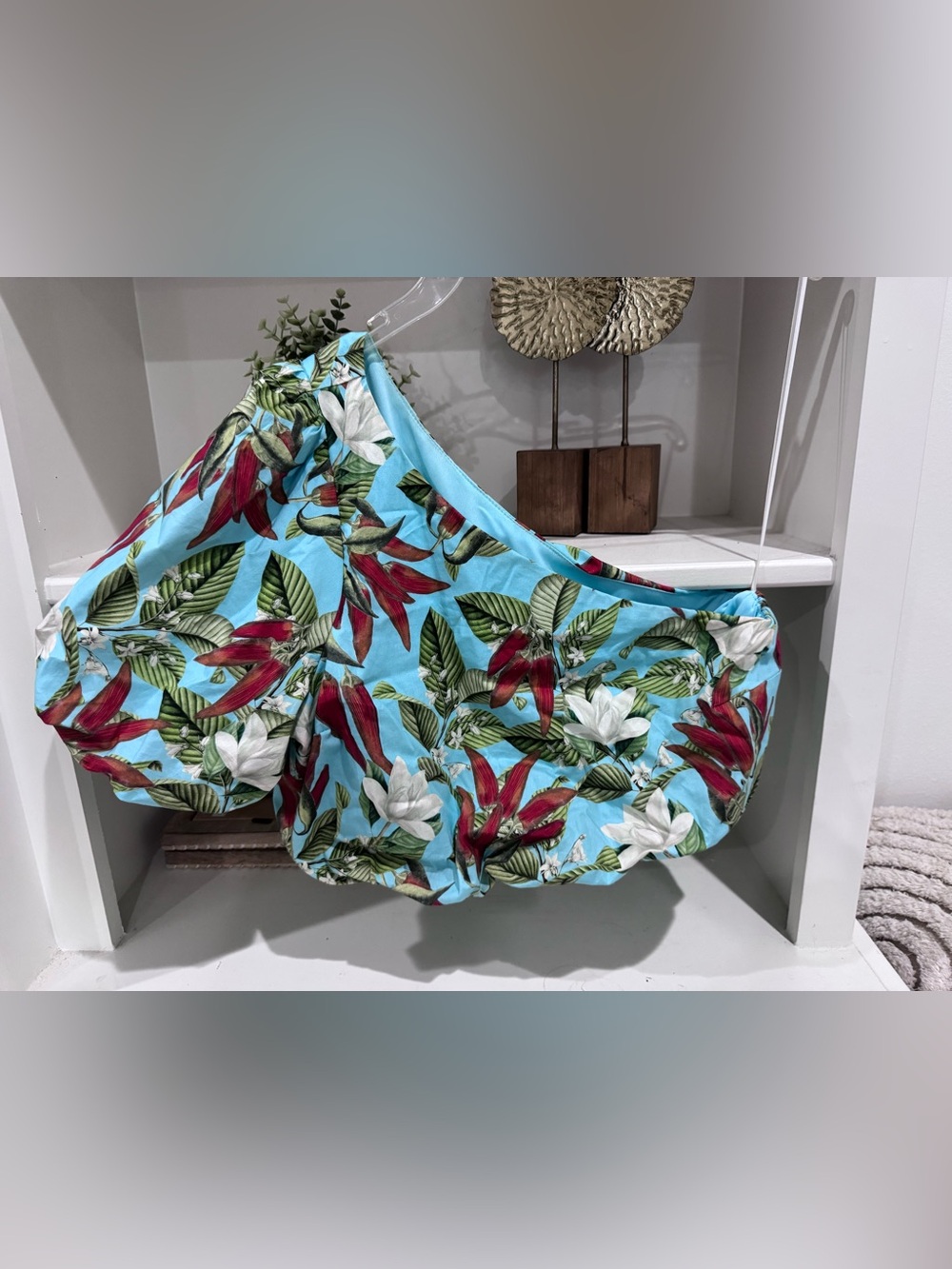 Show Me Your MuMu Aqua Off-Shoulder Top sz Large